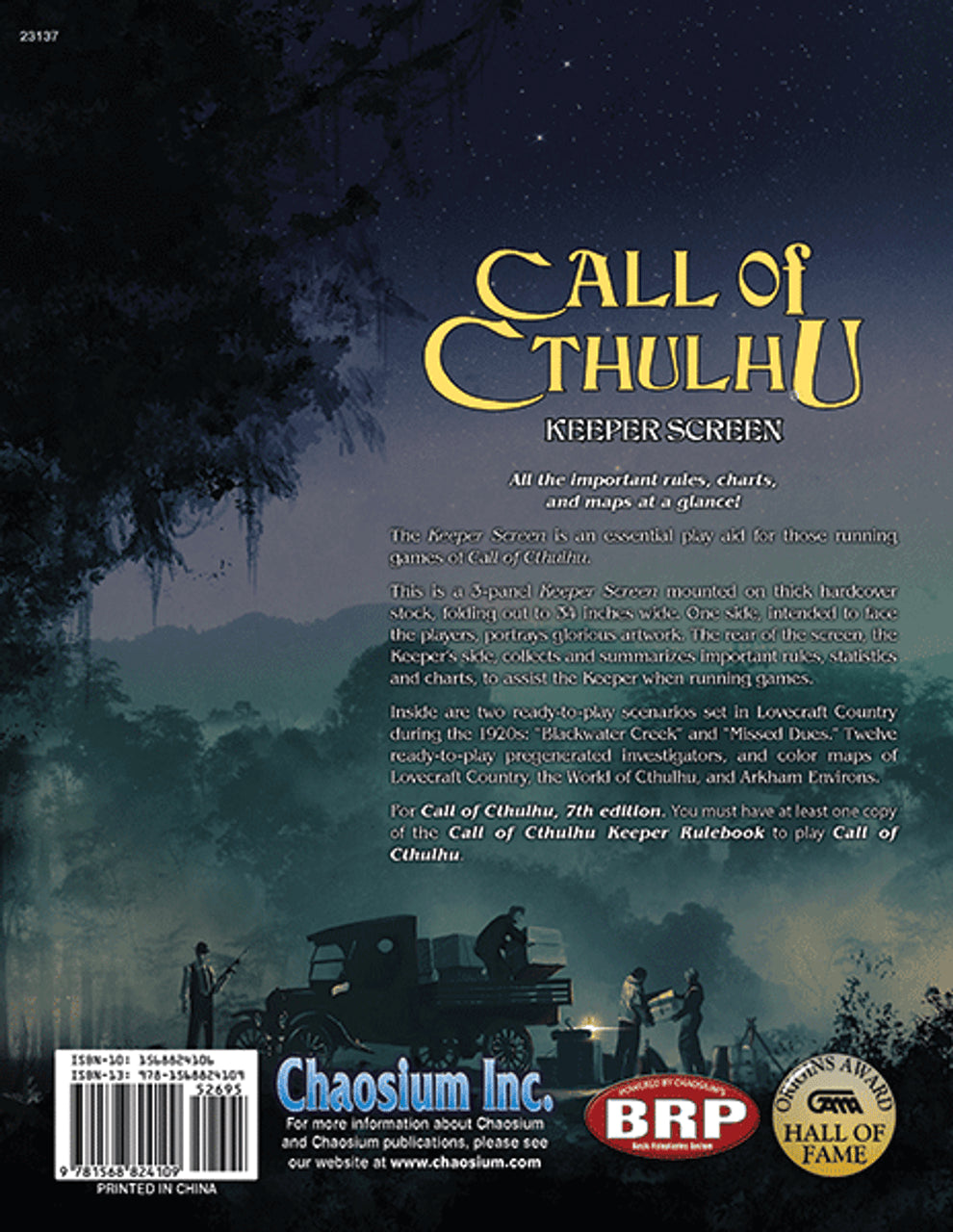 Call of Cthulhu Keeper Screen Pack