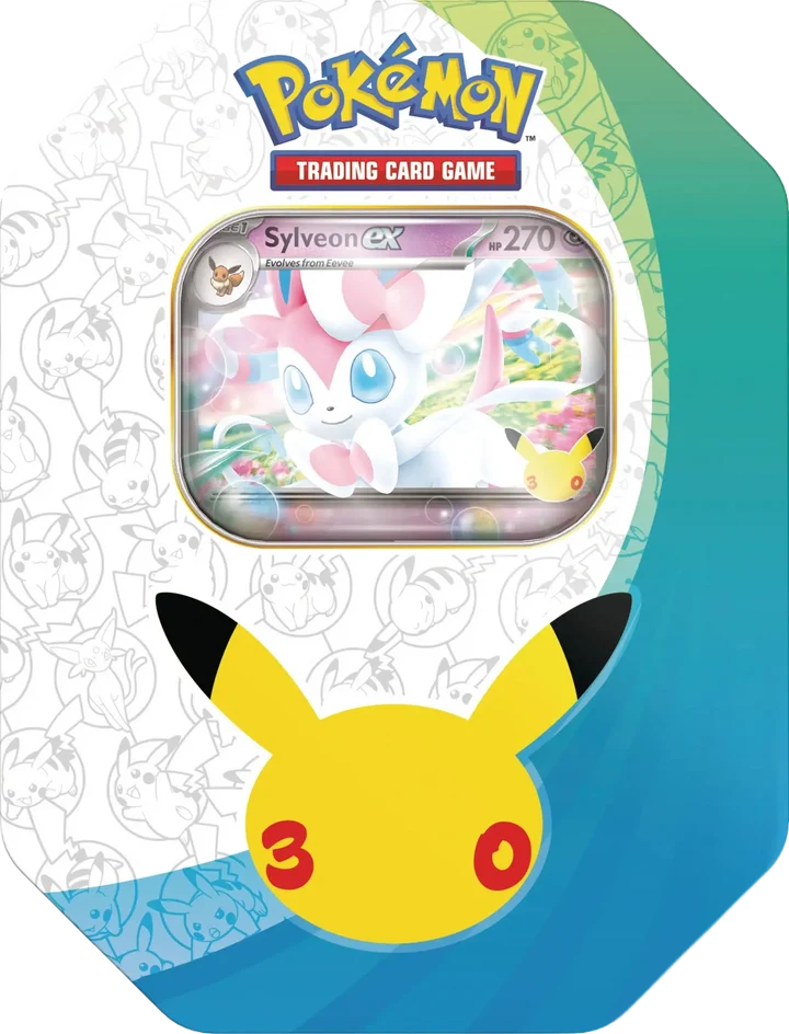 Pokemon TCG: Mega Evolution 30th Celebration ex Tin - Sylveon (en)