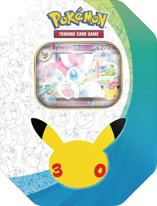 Pokemon TCG: Mega Evolution 30th Celebration ex Tin - Sylveon (en)