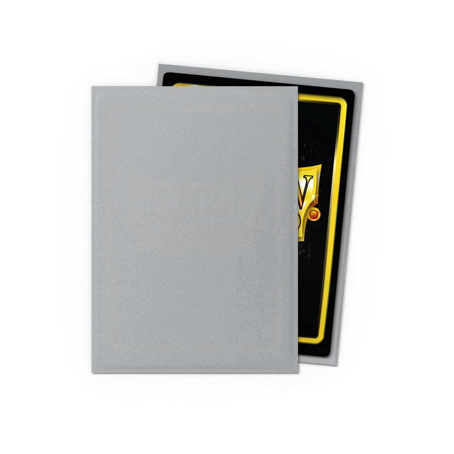 Dragon Shield Matte Sleeves Silver - 100 stk (63x88 mm)