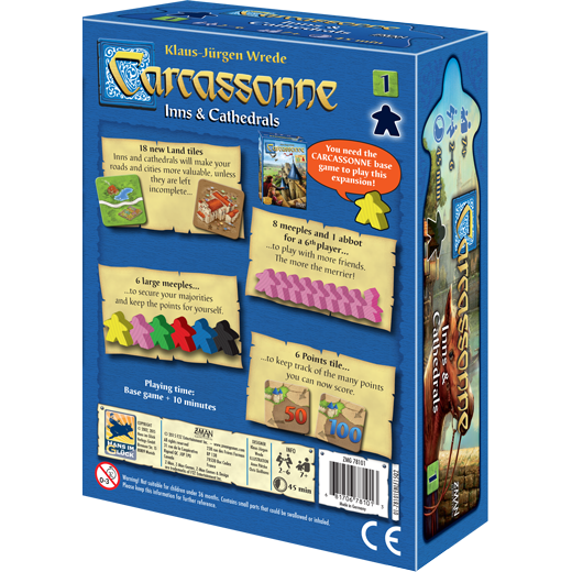 Carcassonne: Udvidelse 1 – Inns & Cathedrals