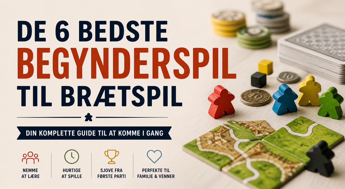 De 6 bedste begynderspil til brætspil – din komplette guide til at komme i gang