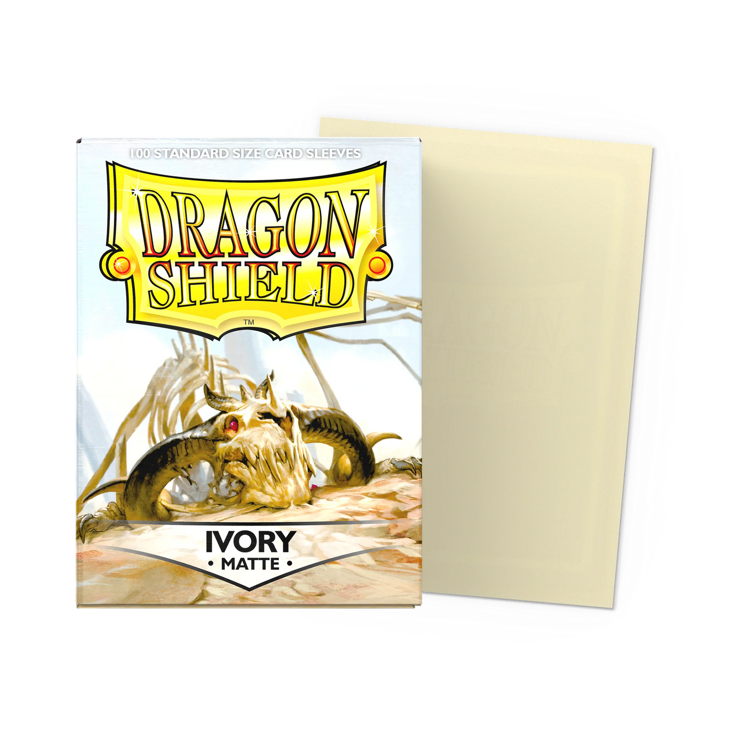 Dragon Shield Matte Sleeves Ivory - 100 stk (63x88 mm)