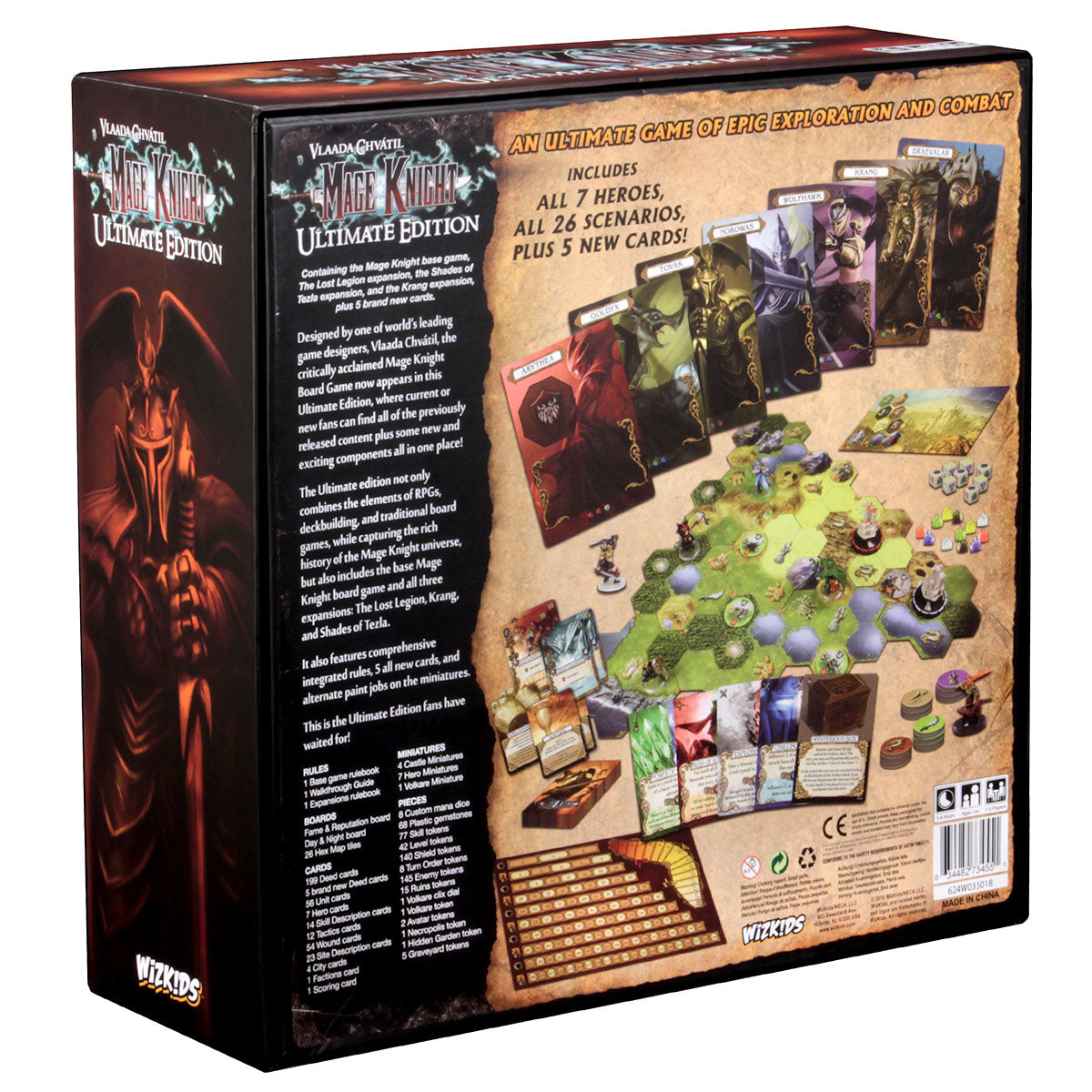Mage Knight Ultimate Edition – æske bagside