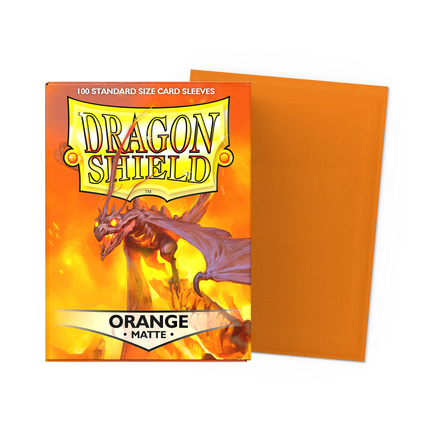 Dragon Shield Matte Sleeves Orange - 100 stk (63x88 mm)