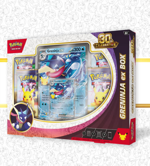 Pokémon TCG: 30th Celebration Pokémon ex Box – Greninja ex (en)