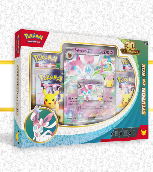 Pokémon TCG: 30th Celebration Pokémon ex Box – Sylveon ex (en)