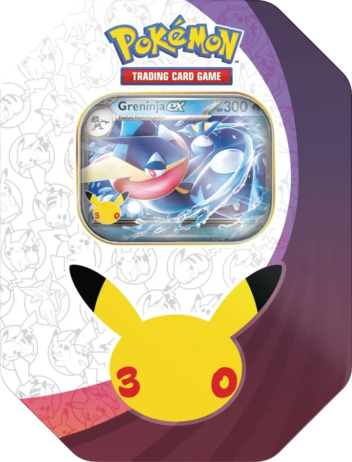 Pokemon TCG: Mega Evolution 30th Celebration ex Tin - Greninja (en)
