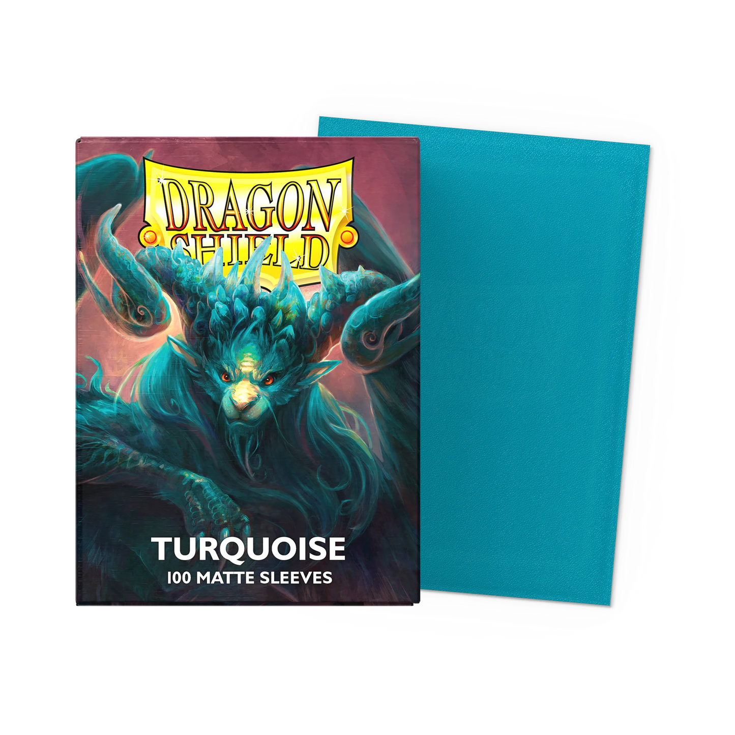 Dragon Shield Matte Sleeves Turquoise - 100 stk (63x88 mm)